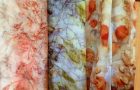 Barvení batika textilie na ledě doma